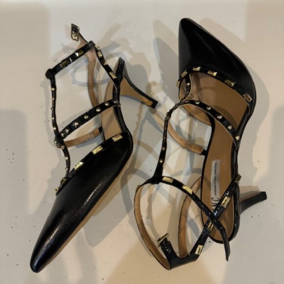 INC International Concepts Black Studded Heels - Picture 5 of 11